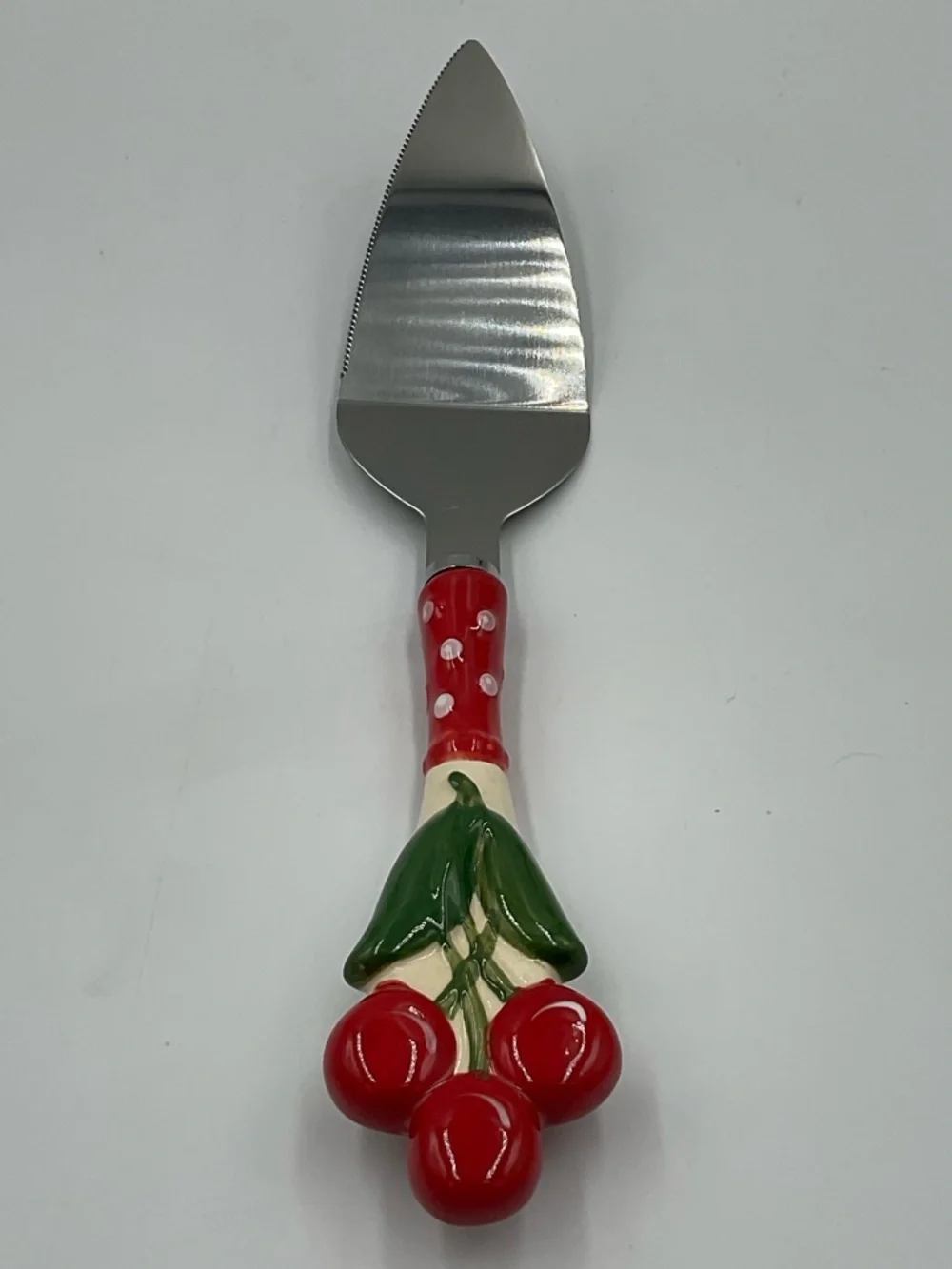 TEMPTATIONS by Tara Cherry Ceramic Pie/Pastry Server